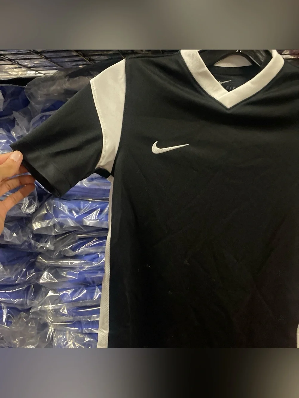 Nike Derby III Soccer Jersey NWT Kids Small Black/White DRI-FIT CW3834-010